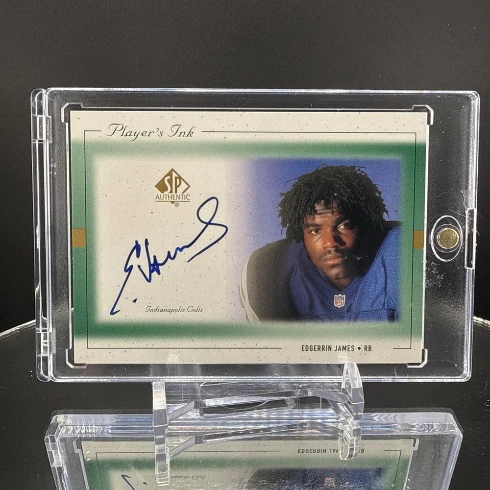 1999 SP Authentic Player's Ink Green #EJA Edgerrin James Auto